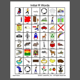 Initial R Words